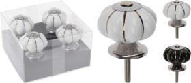 Knoppar i 4-pack -Blomma Svart