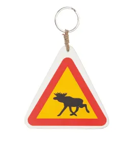 Nyckelring varning f&ouml;r &auml;lg