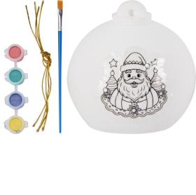 M&aring;la julkula i gips Tomte