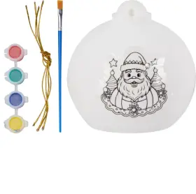 M&aring;la julkula i gips Tomte