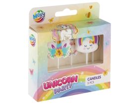 Tårtljus 5-pack - Unicorn