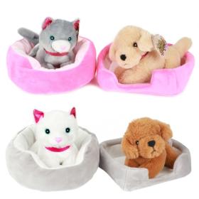 Gosedjur i djurb&auml;dd (Vit katt)