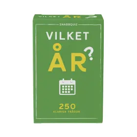 Snabbquiz -Vilket år?