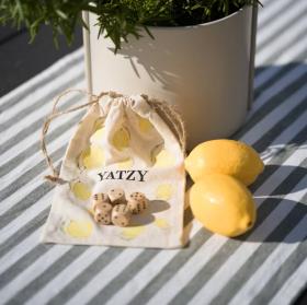 Yatzy i tygp&aring;se Citron