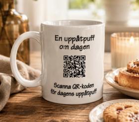 Porslinsmugg Upp&aring;tpuff