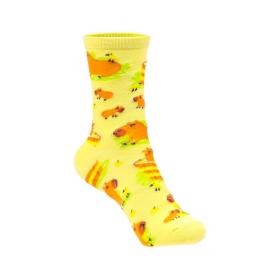 Strumpor i tub - Capybara (Gul)