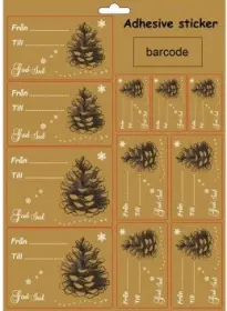Julklappsetiketter Kotte 12st