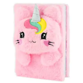 Fluffig anteckningsbok - Unicorn