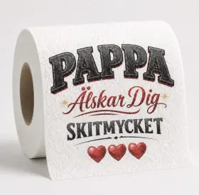 Toalettpapper PAPPA &auml;lskar dig skitmycket