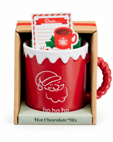 R&ouml;d julmugg med varm chokladmix