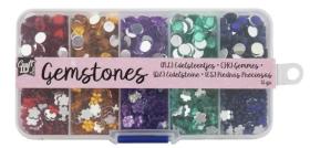 &Auml;delstenar i ask - R&ouml;d/orange/lila/gr&ouml;n/bl&aring;