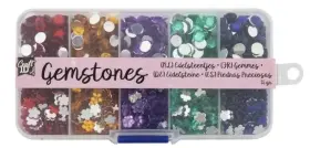 &Auml;delstenar i ask - R&ouml;d/orange/lila/gr&ouml;n/bl&aring;