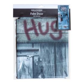 D&ouml;rrdekoration med texten Free Hugs