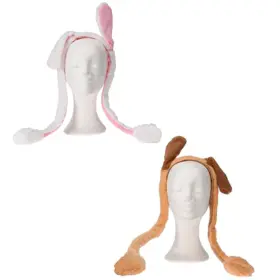 Diadem med r&ouml;rliga &ouml;ron - hund