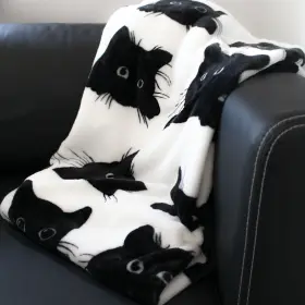 Supermjuk pl&auml;d - Katter
