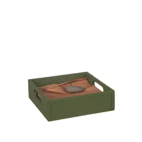 Servettlåda med sten - Grön