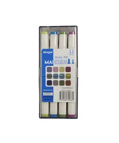 Dubbelspetsiga pennor Pastell 12-pack