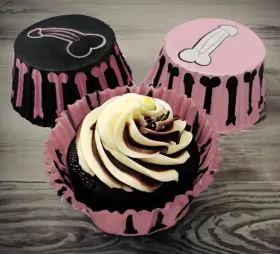 Cupcake/Muffinsformar- Rosa Pille