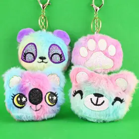 Fluffig nyckelring