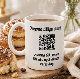 Porslinsmugg Dagens d&aring;liga sk&auml;mt