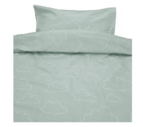 B&auml;ddset med moln (Gr&ouml;n)