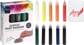 Akrylmarkers i 10-pack