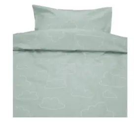 B&auml;ddset med moln (Gr&ouml;n)