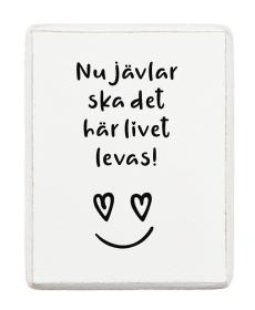 Kylskåpsmagnet - Nu jävlar ska det här livet levas!