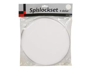 Spislock vit 4-pack