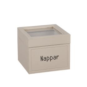Trälåda för nappar