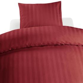 Bäddset hotellsatin - Röd