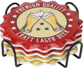 Glasunderlägg 4-pack - Öl