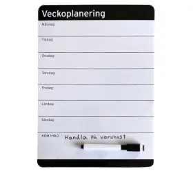 Veckoplanering magnetisk