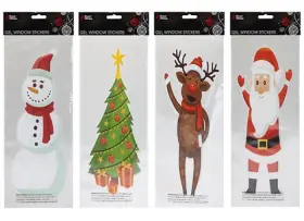 Klistermärke till fönster/spegel med jultema