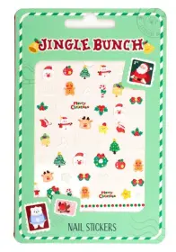 Självlysande nagelstickers med julmotiv