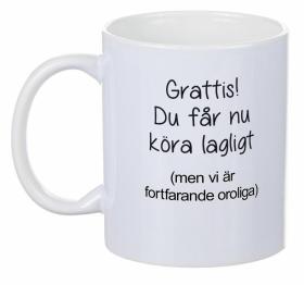 Porslinsmugg - Köra lagligt