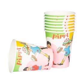 Pappersmuggar 8-pack - Pippi L&aring;ngstrump