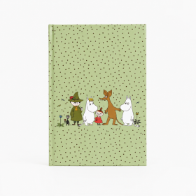 Gr&ouml;n Mumin anteckningsbok A5 &ndash; Mumindalen