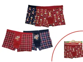 Boxershorts X-MAS (Bl&aring;a med &ouml;lglas Strl S)