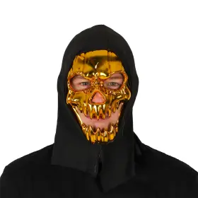 Maskeradmask monster i guldf&auml;rg