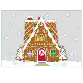 F&ouml;nsterdekoration - Pepparkakshus