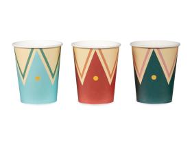 Pappersmuggar i 6-pack -Cirkus