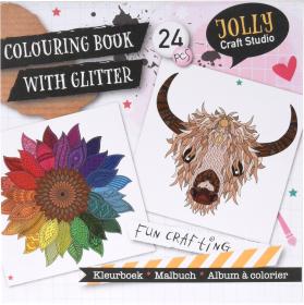 M&aring;larblock med glitter detaljer