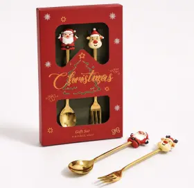 Uppl&auml;ggningsbestick Jul (tomte/ren)