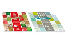 Pyssel papper med olika motiv (BL&Aring;/GR&Ouml;N)