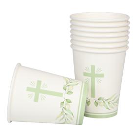 Pappersmugg 8-pack Kors