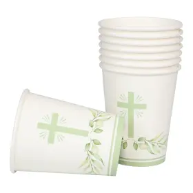 Pappersmugg 8-pack Kors