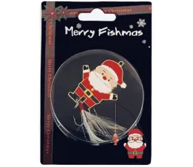 Fiskedrag tomte -MERRY FISHMAS