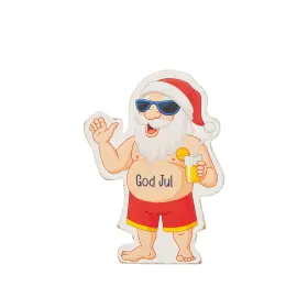 Kylskåpsmagnet - Tomten med drink