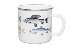 Emaljmugg Fiskar